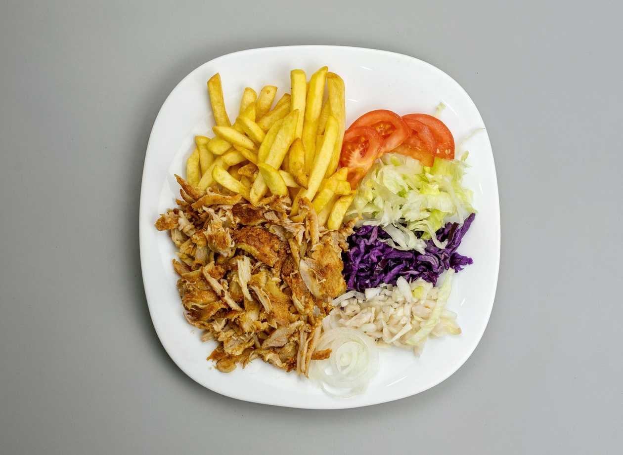 Velký Talíř Kebab s Hranolkami