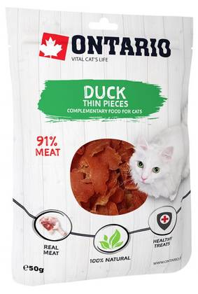 Cat Treats – Ontario Duck Thin Pieces, 50 g