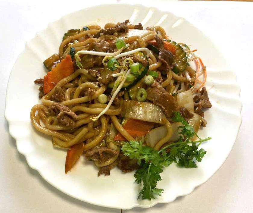UDON noodles with pork