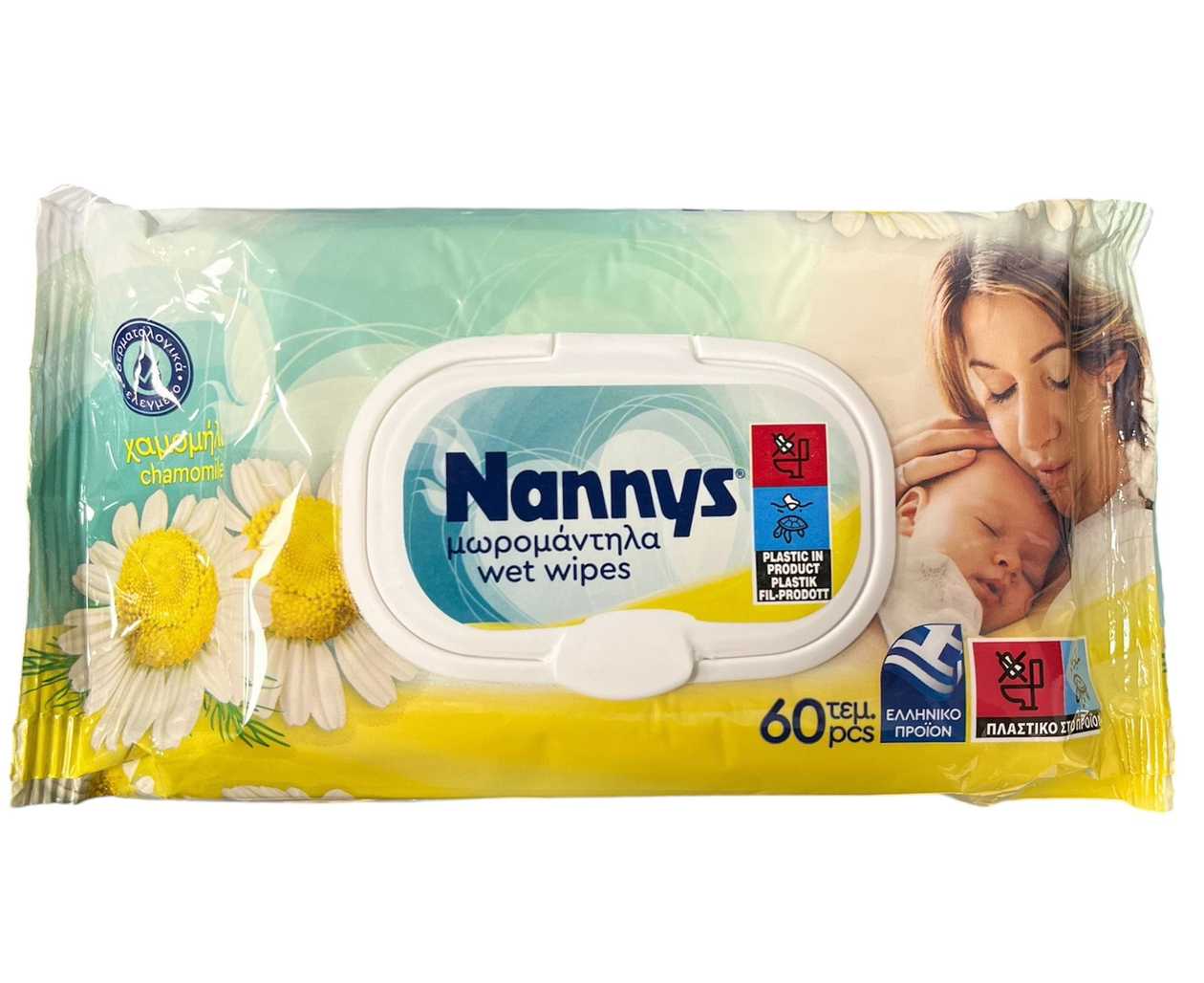 Nannys Chamomile Wet wipe Nannys ,60pcs
