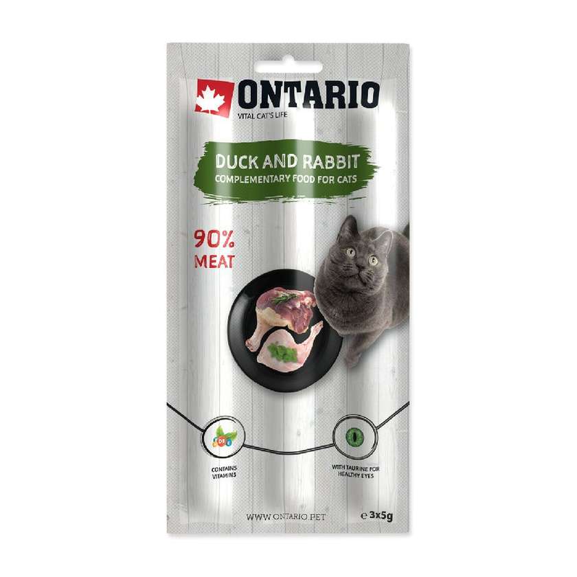 Cat Treats – Ontario Stick for Cats Duck and Rabbit, 15 g
