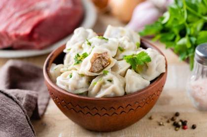 Dumplings with chicken