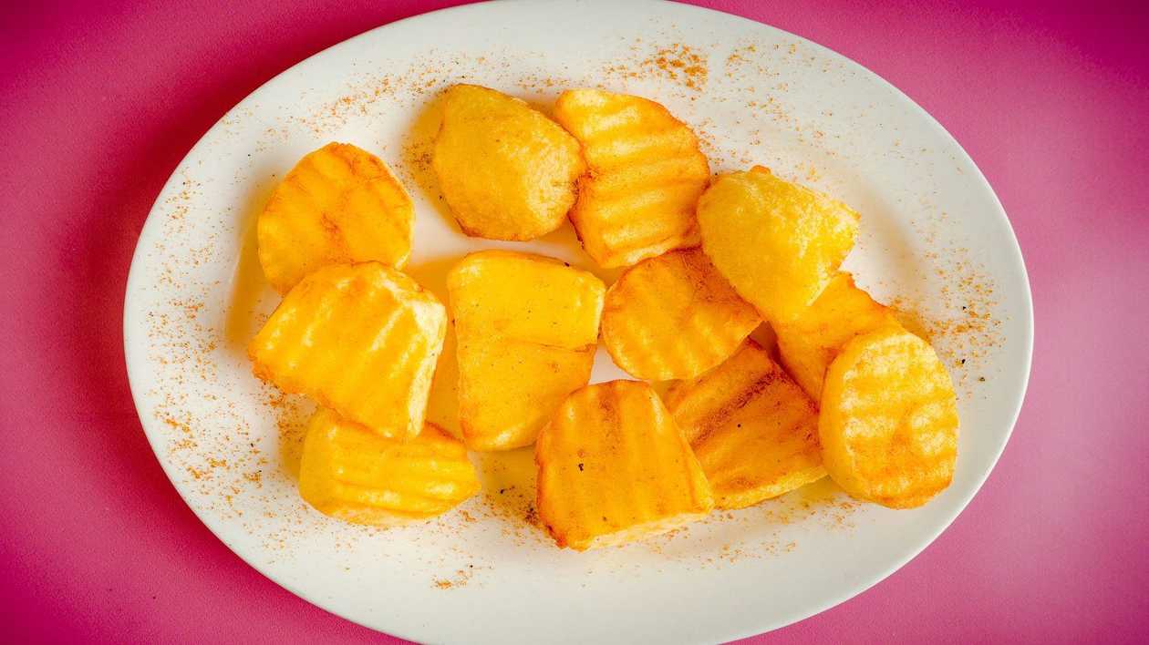 Boiled baked potatoes