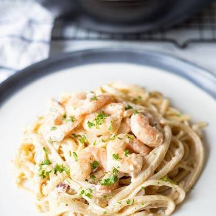 Creamy Shrimp Spaghetti