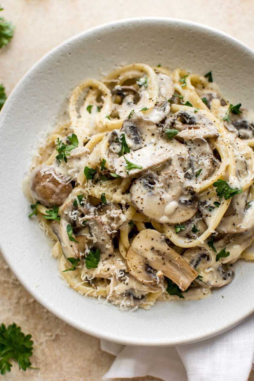 Creamy Mushroom Spaghetti