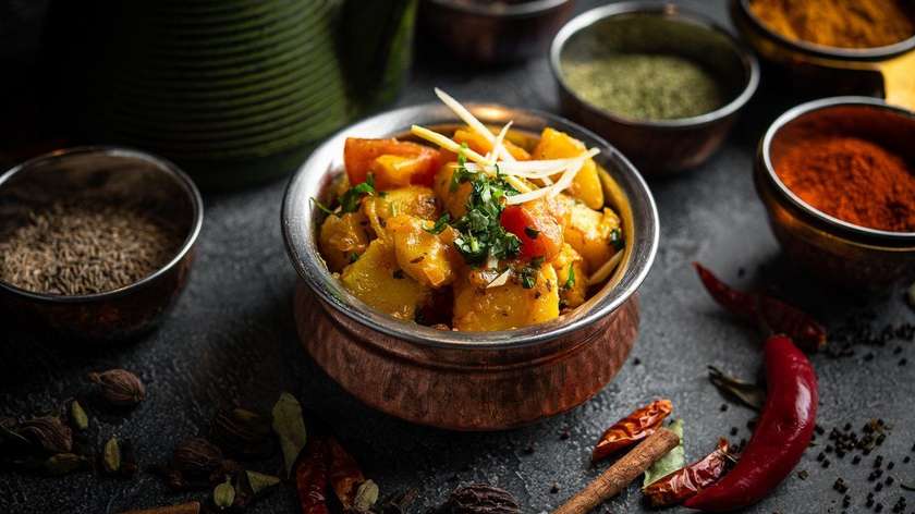 Low Fat Vegetable Wok Indian Style