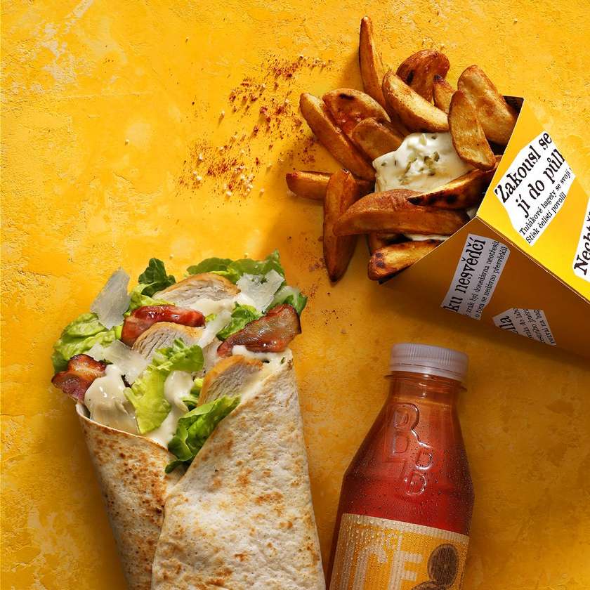Caesar wrap menu