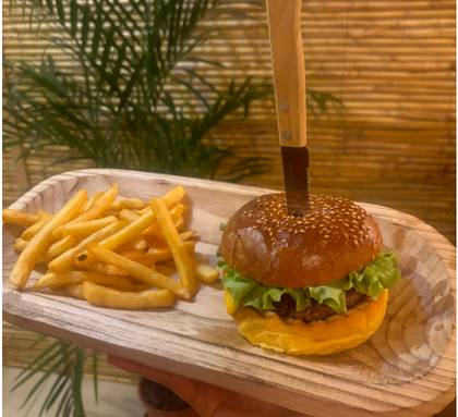Hamburger with Fries