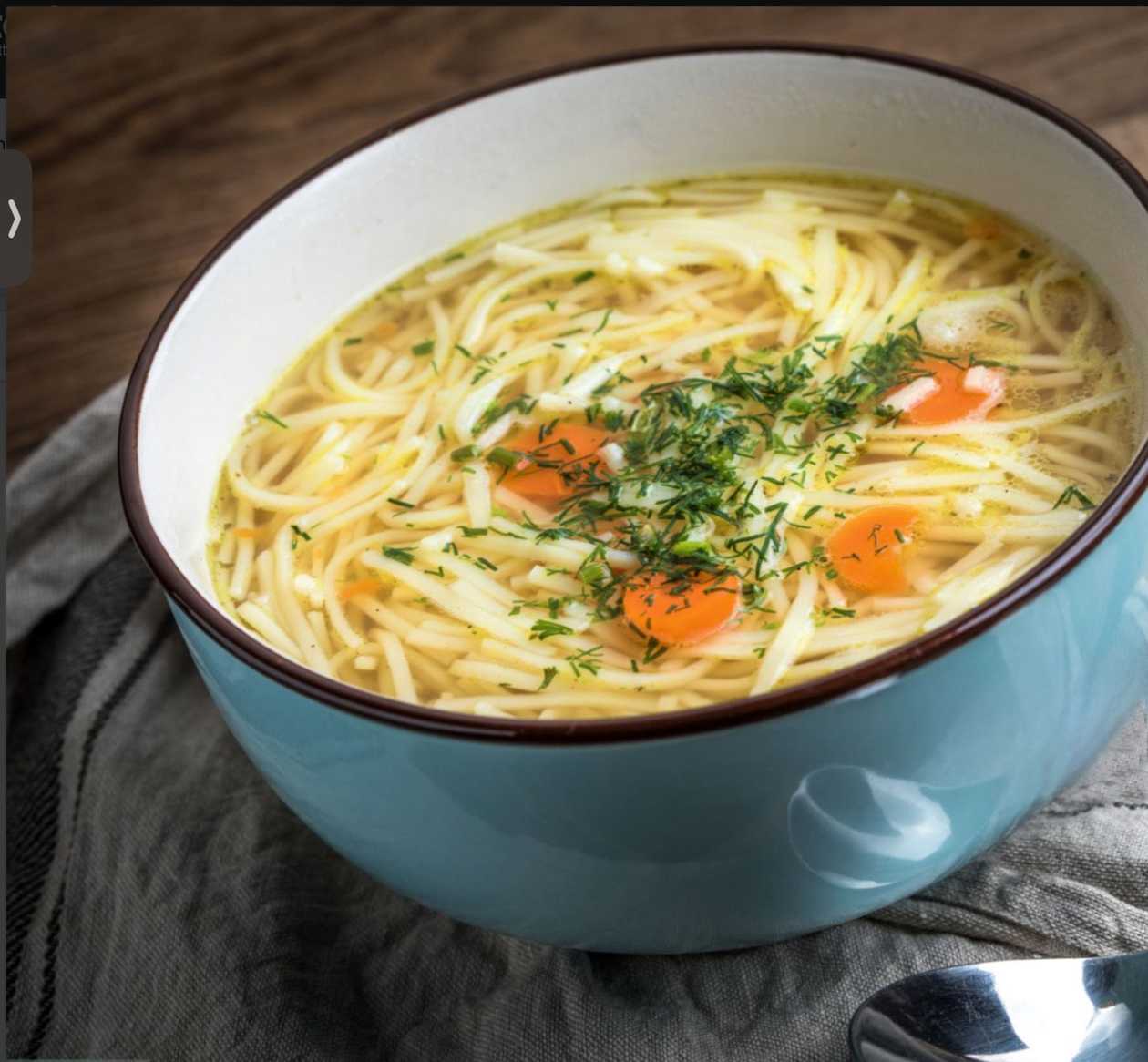 Chicken soup with noodles
