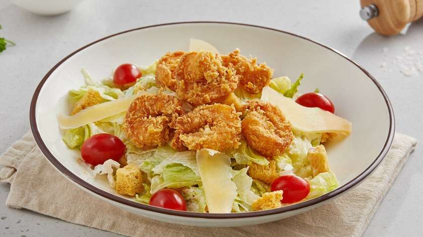 Sezar Salatı Krevetkalı