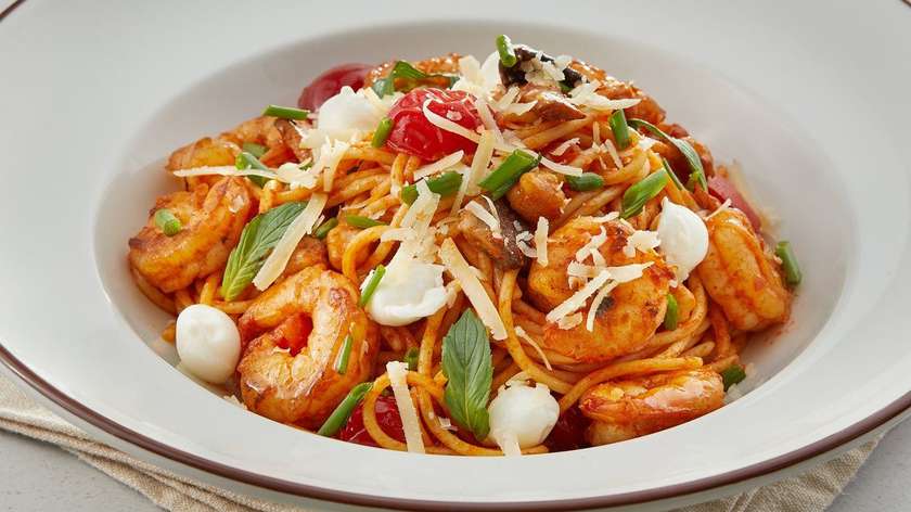 Krevetkalı spaghetti