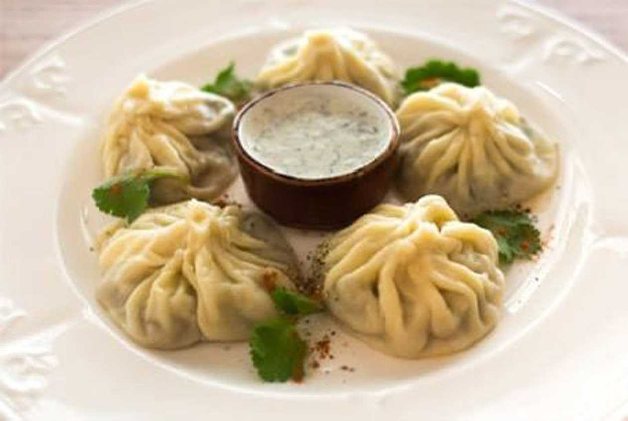 Khinkali with lamb