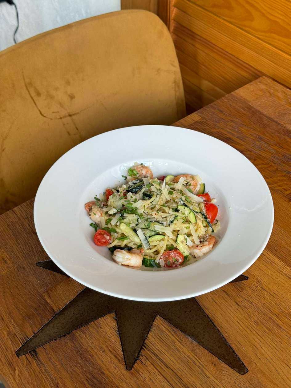 Aglio-e-olio shrimps