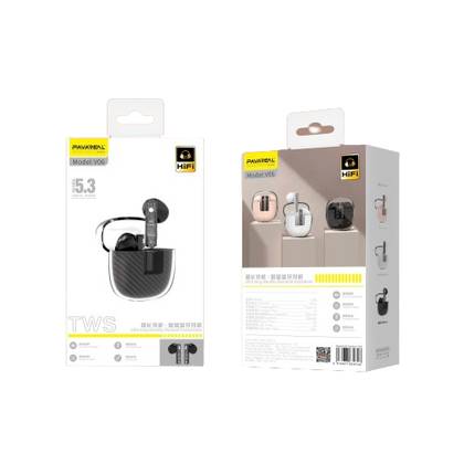 Wireless prozirne slušalice TWS V5.3 Pavareal V06 HiFi