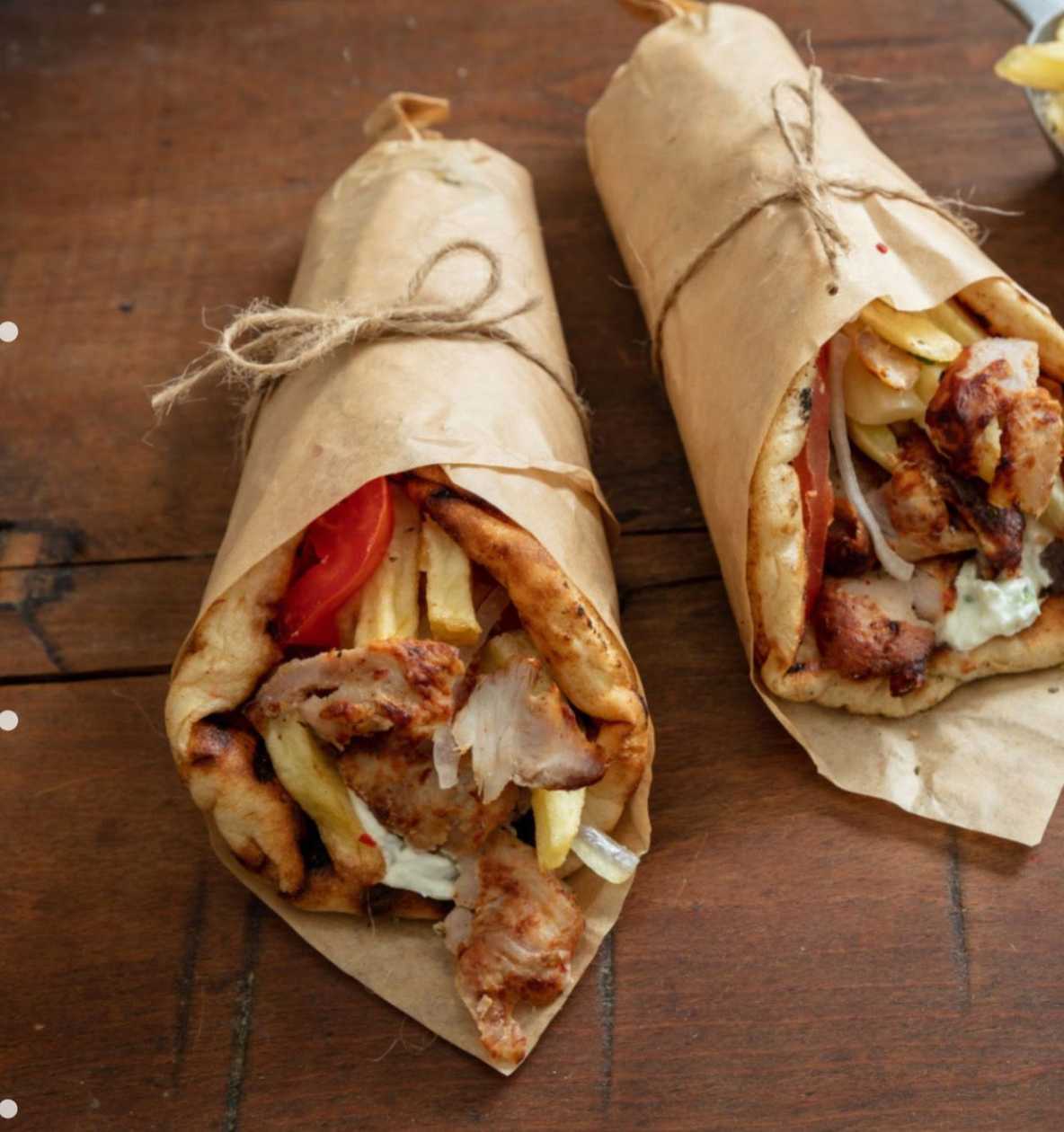 Gyros de porc in pita