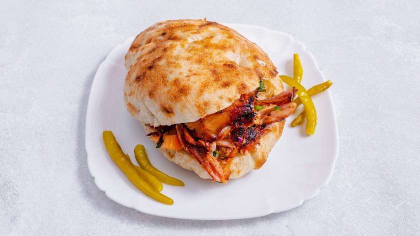 Chicken Basdirma Doner in Tandoor Bread