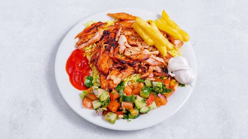 Chicken Doner on Buckwheat