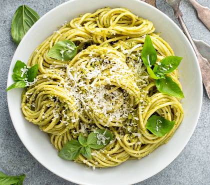 Spaghetti alla pesto