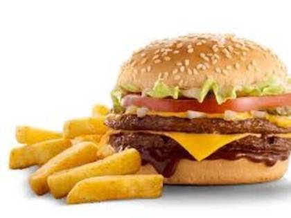 King Size Beef Burger and Scoop Chips