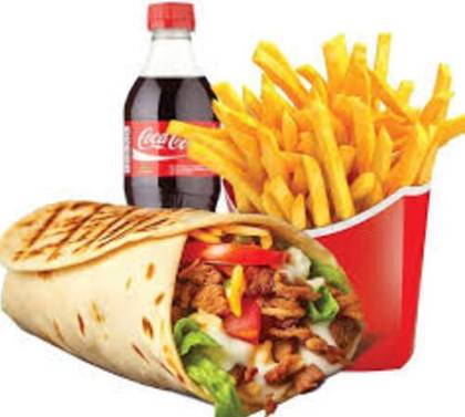 Plain Mini Shawarma and 350ml Soda