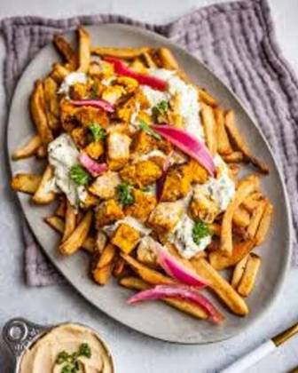 Mini Shawarma with a Scoop of Fries