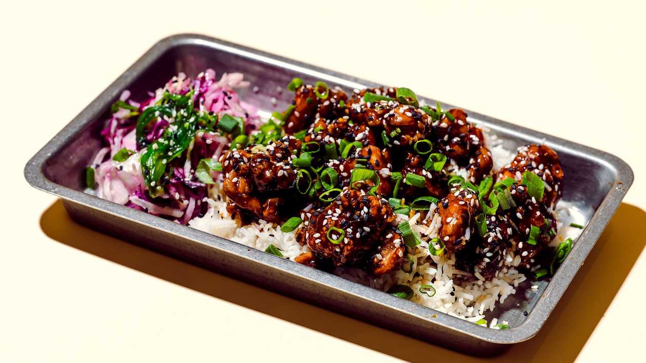 Kraukšķīgā vista Teriyaki glazūrā
