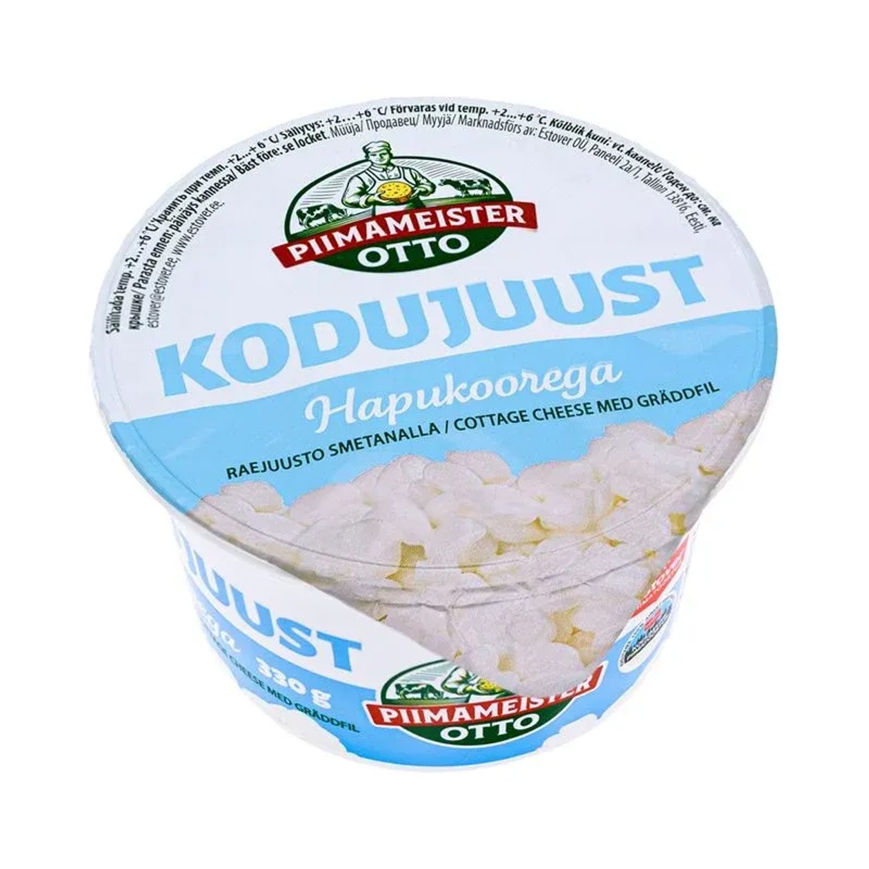 Piimameister Otto, Cottage Cheese with Sour Cream, 330g (expires soon)