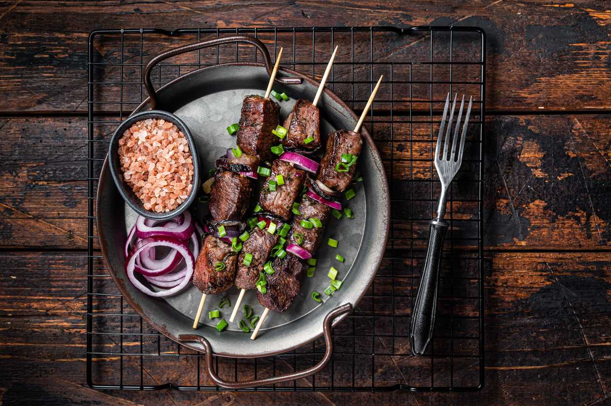 Meat shish kebab
