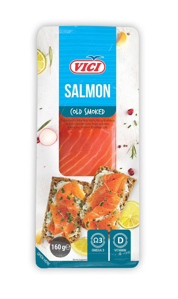 Cold Smoked Salmon Fillet VIČI, 160g (expires soon)