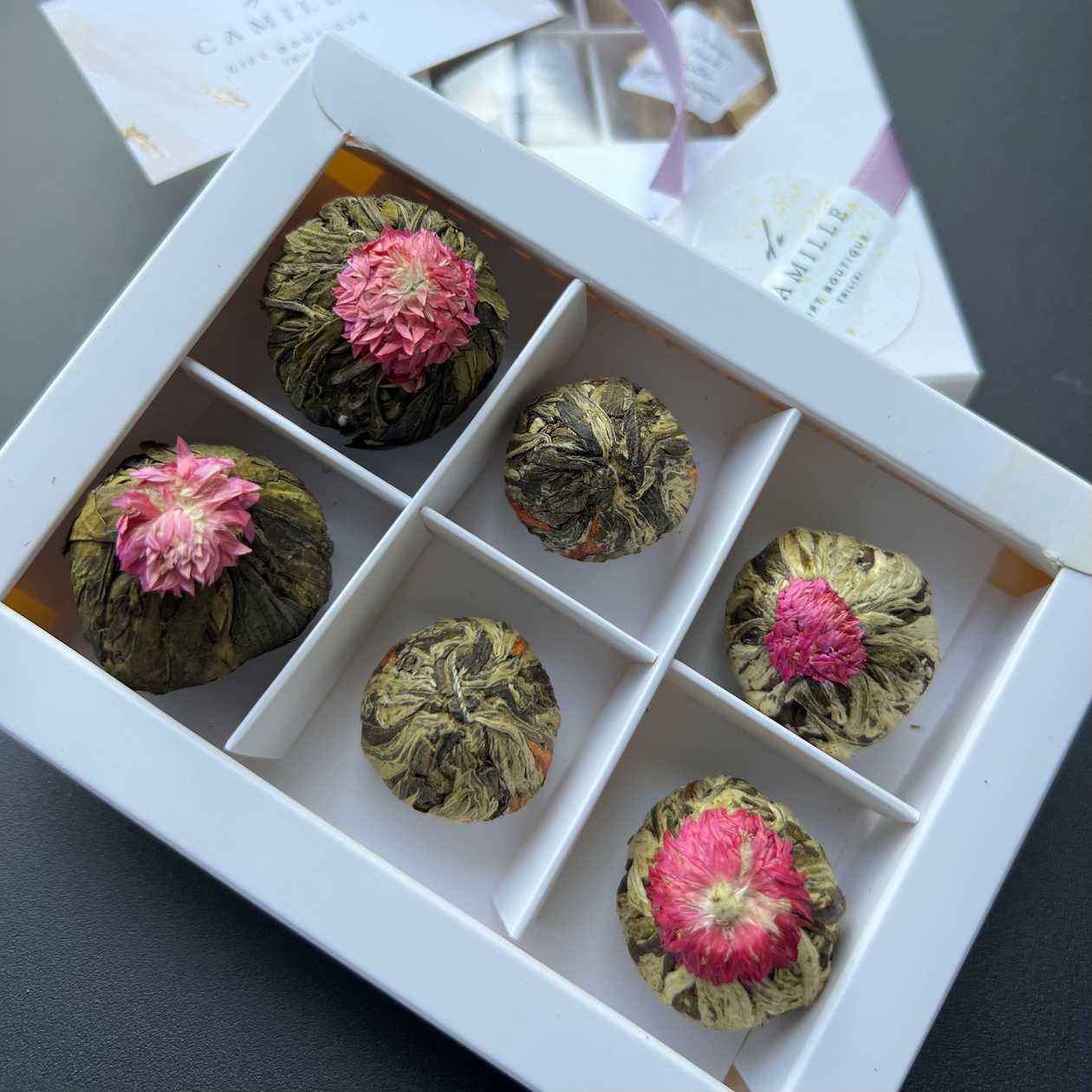 Set Of Blooming Tea, 6 Balls