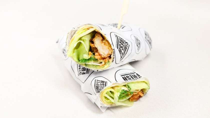 Curry Prawns Wrap (G/Sd/E/F)