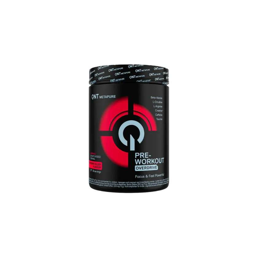 QNT Pre-Workout Overdrive Raspberry Killer 390g