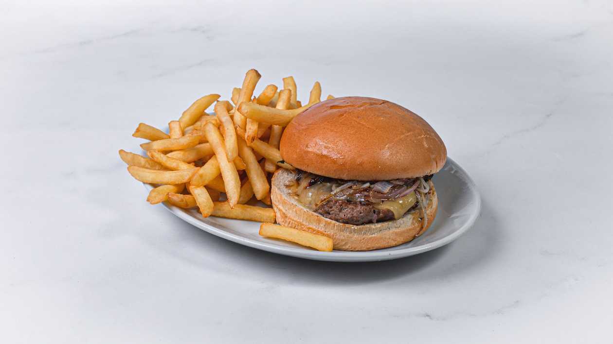 Home Made Blue Cheese Burger