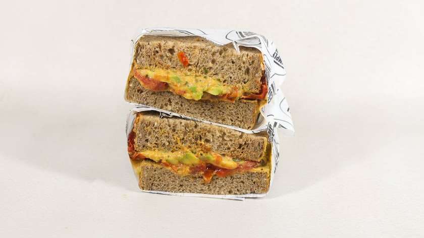 Humus Avocado Toastie