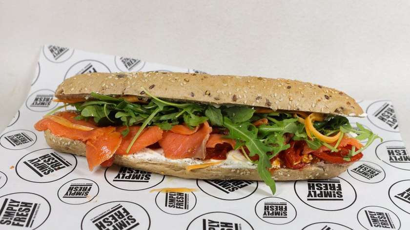 Smoked Salmon Brioche Baguette