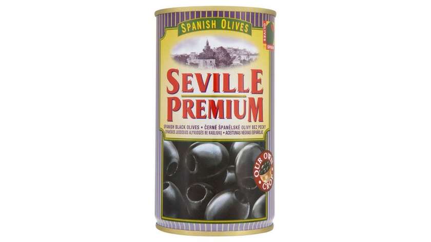 Sevil Le Premium Spanish Olives Pitted Black Olives 350g