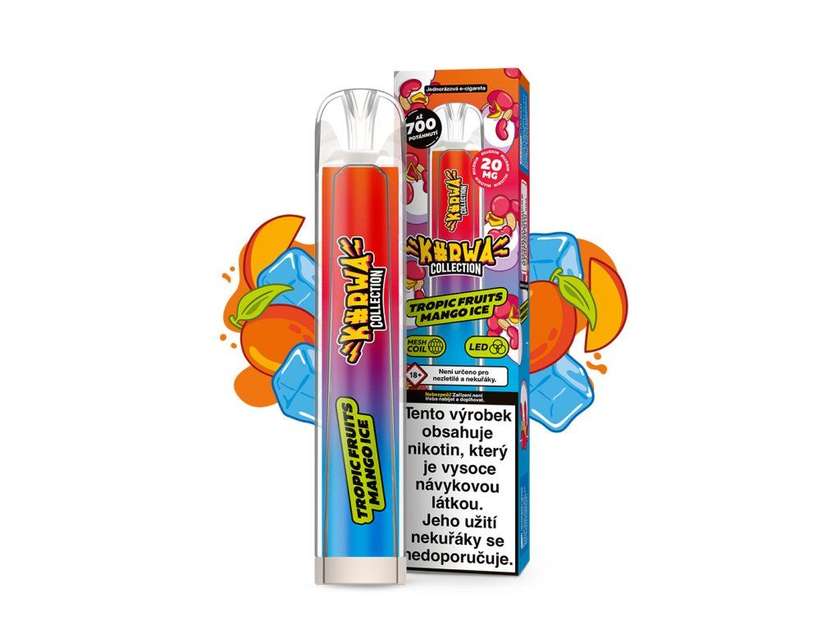 Kurwa Col Lection 2% 700 Puffs Tropic Fruits Mango