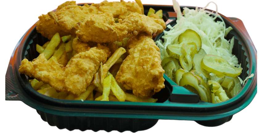 Crispy pui farfurie