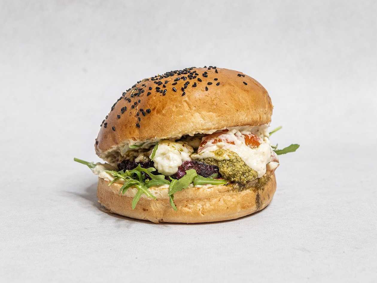 FK Burger with Egg and Avocado