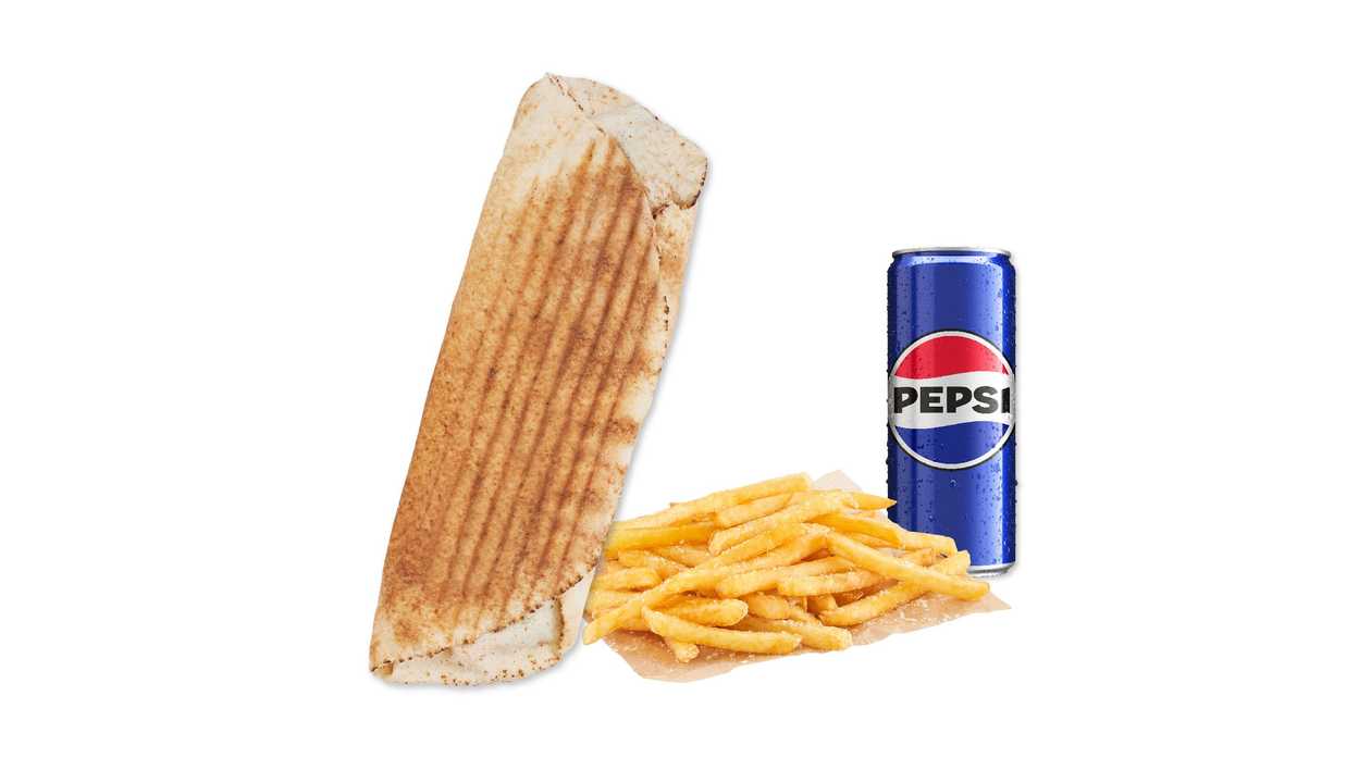 Rollo Kebab (Małe), Frytki, Pepsi 0,33l