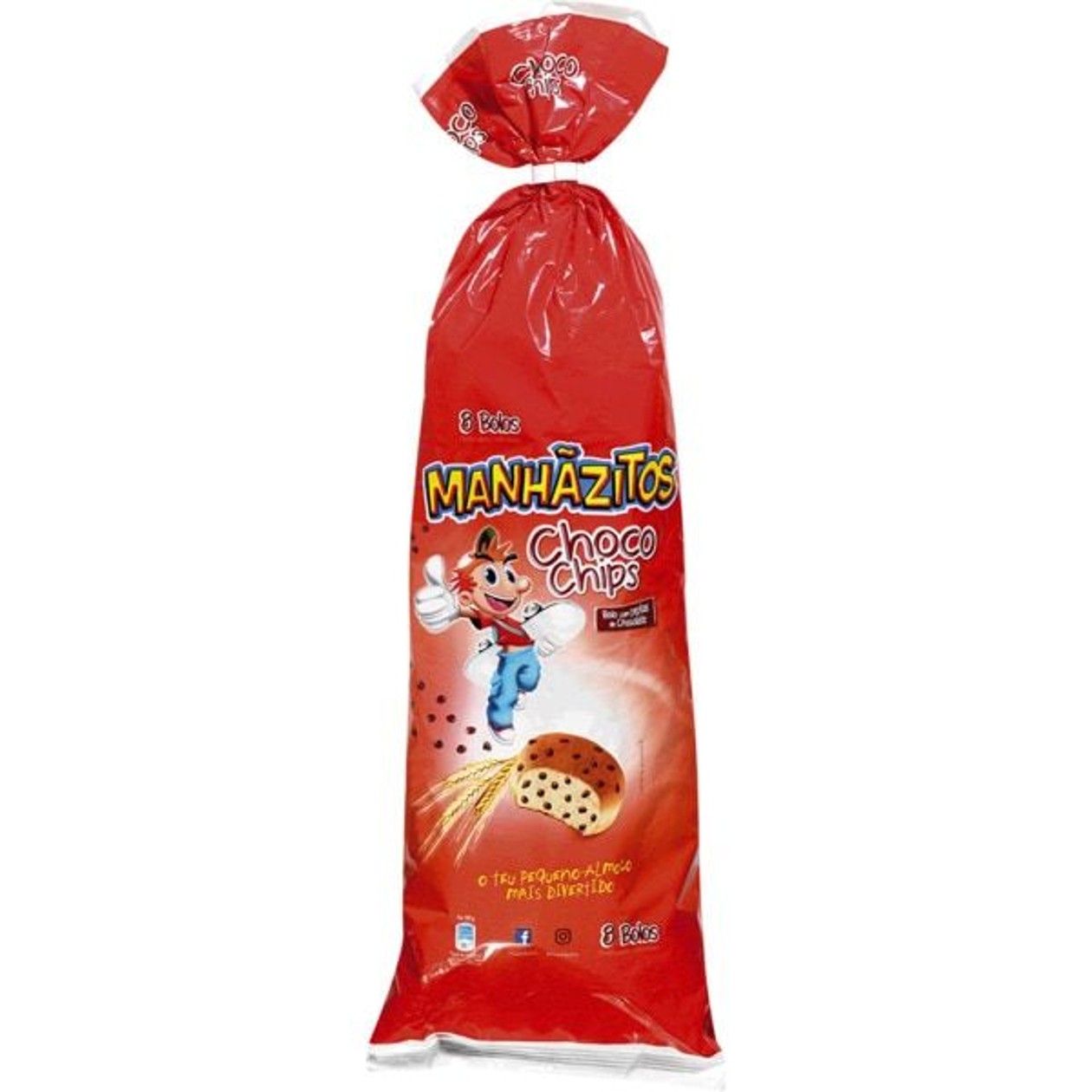 Manhãzitos Chocolate Chip 8 Units pack 280 g