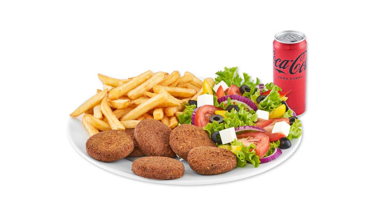Talerz Falafel, Coca-Cola 0,33l