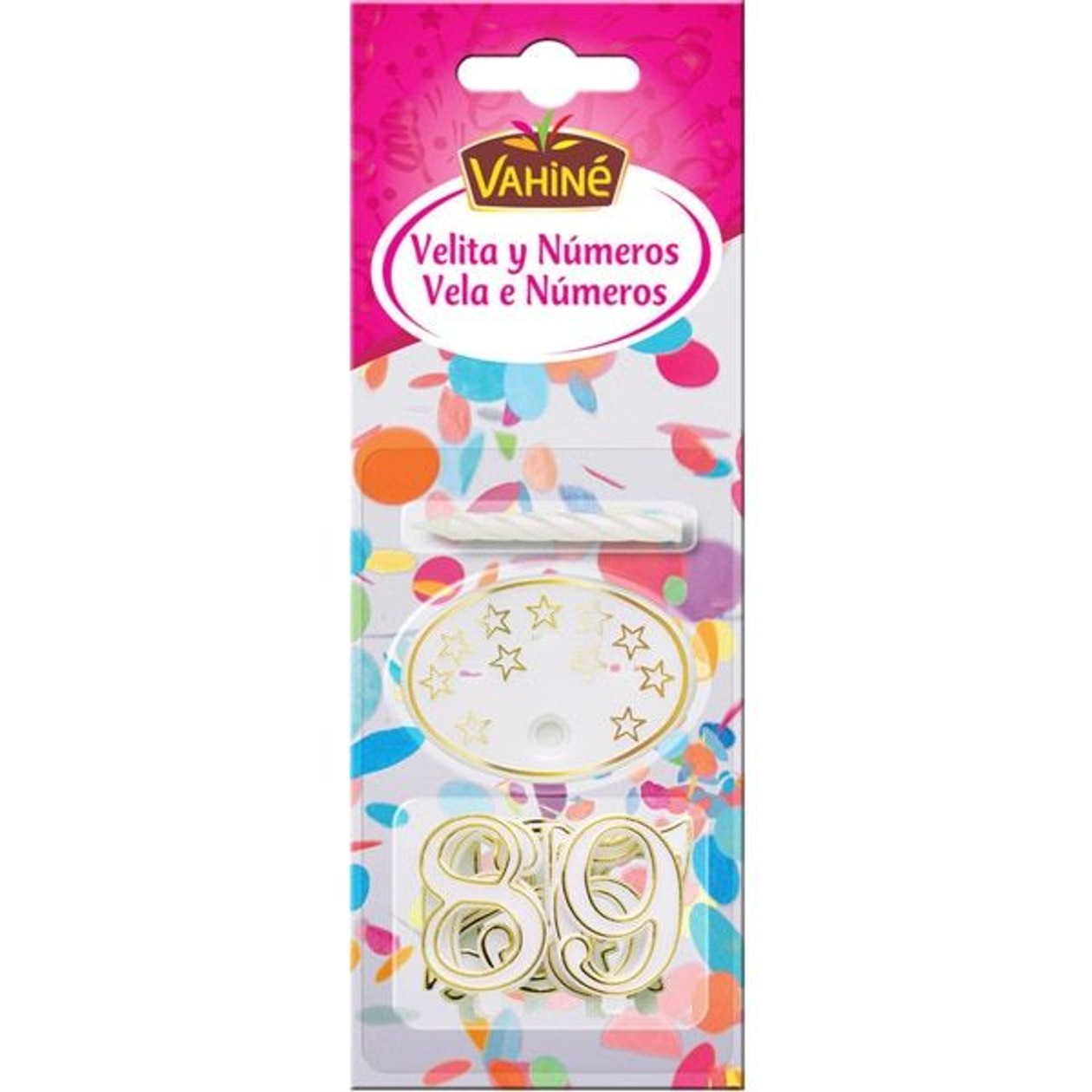 Vahiné Candle and Plastic Numbers package