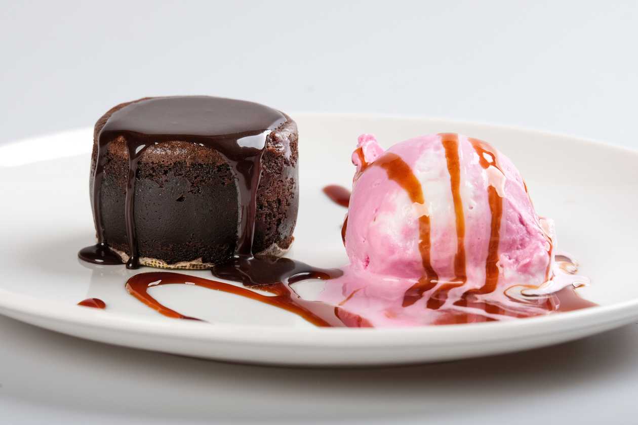 Lava cake cu inghetata