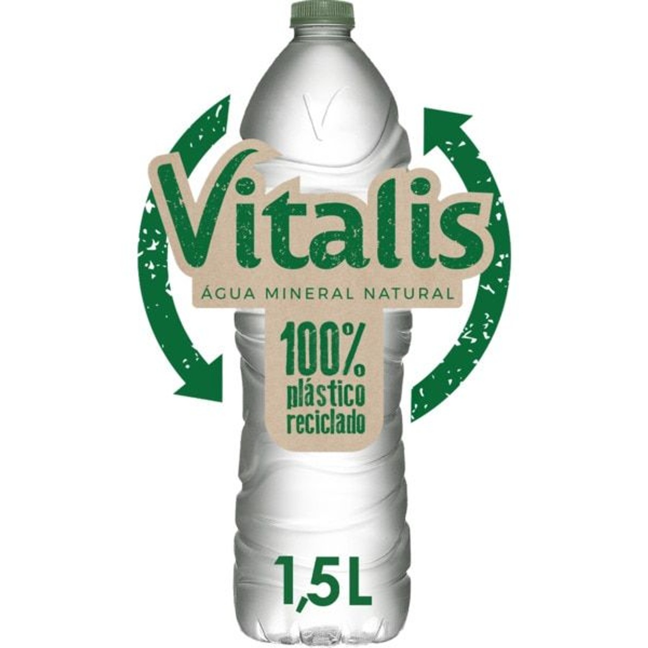 Vitalis Natural Mineral Water 100% Recycled 1.5 L bottle