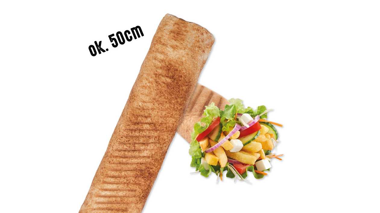 Rollo Wegetariańskie Amerykańskie (Mega), Frytki, Coca-Cola 0,33l