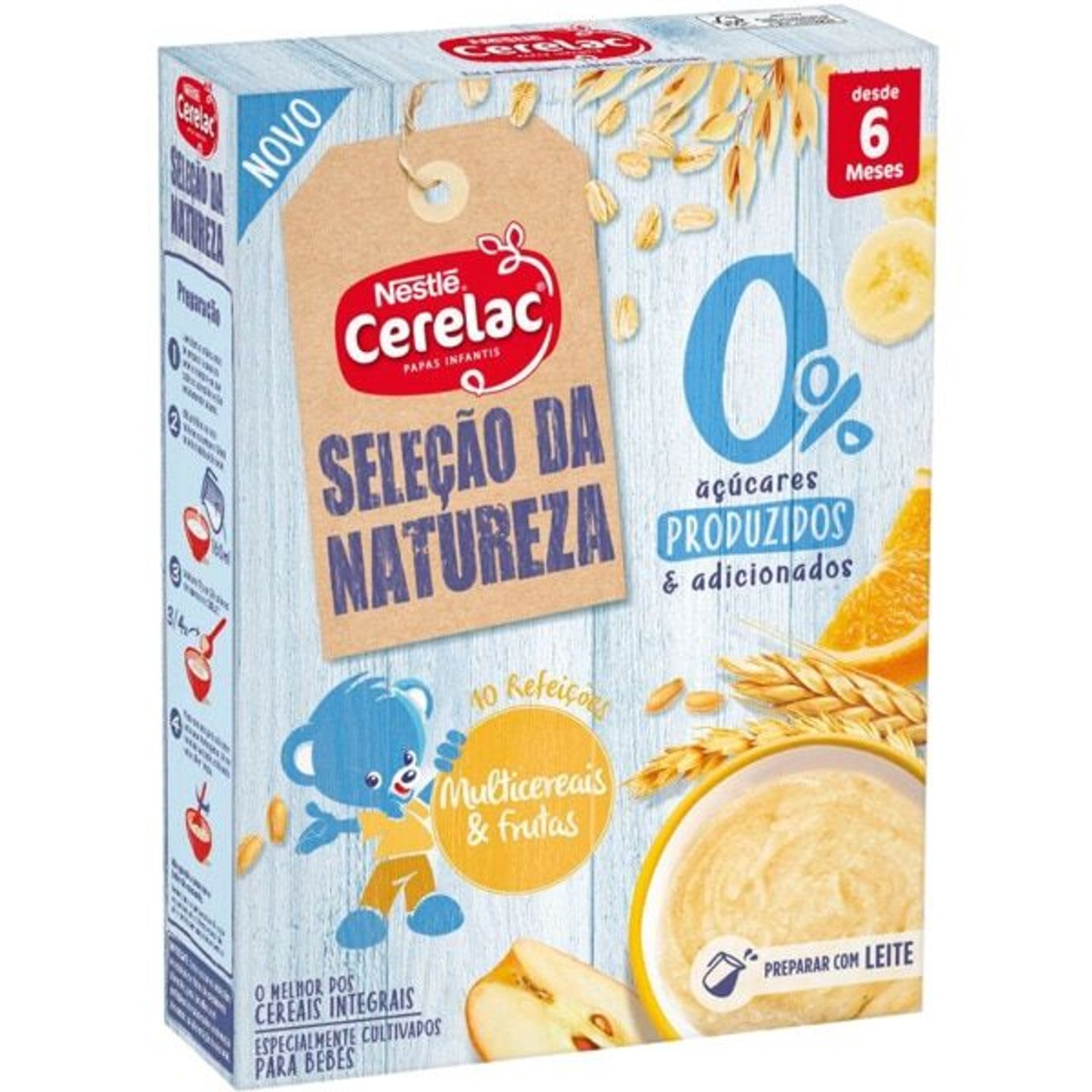 Cerelac Nature Selection Multigrain and Fruits Cereal 180 g package