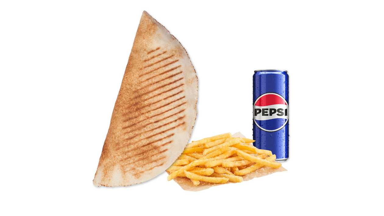 Rollo Kebab (Średnie), Frytki, Pepsi 0,33l