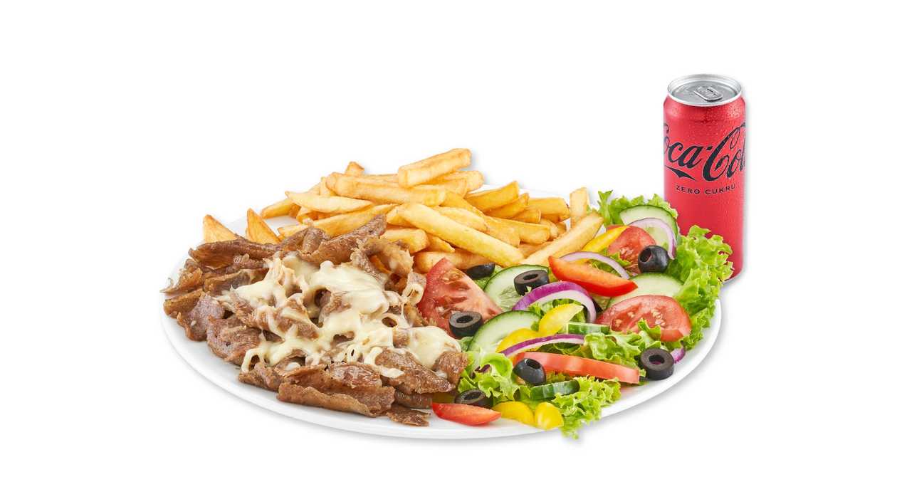 Talerz Kebab z Serem, Coca-Cola 0,33l