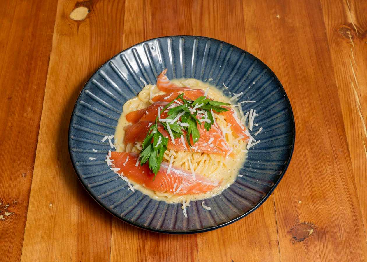 Salmon Carbonara